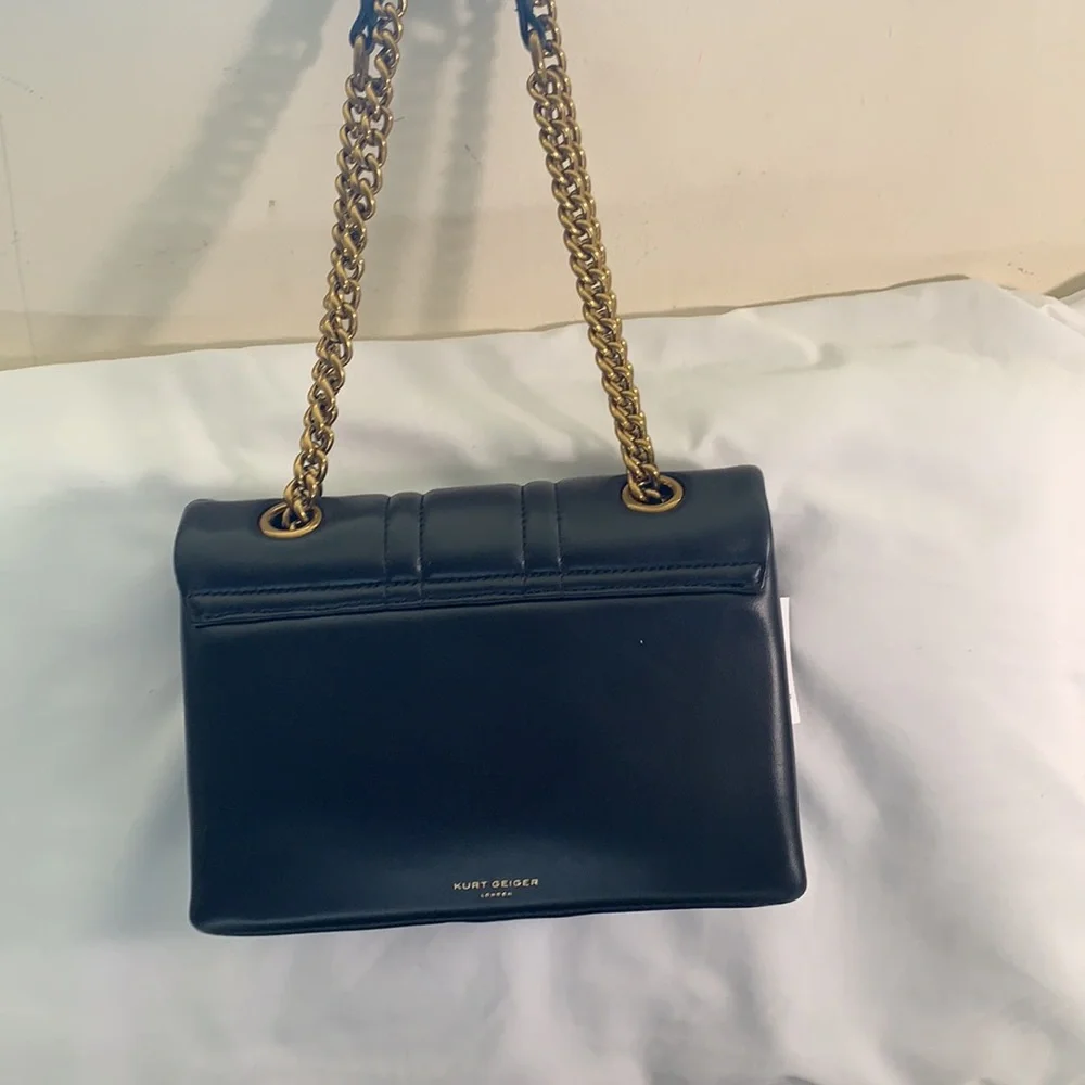 - - KURT GEIGER LONDON KENSINGTON LEATHER  SHOULDER BAG - Picture 4 of 15